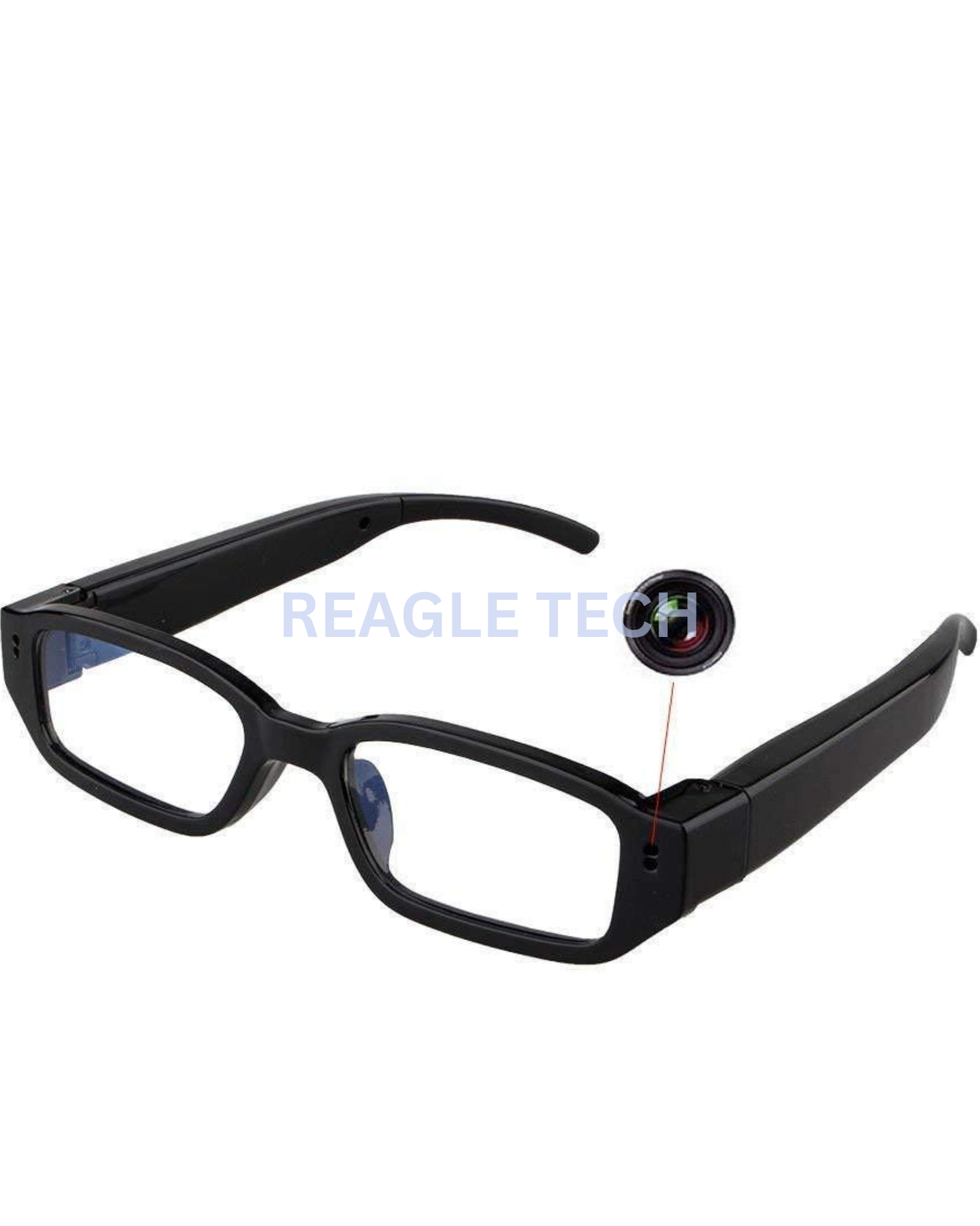 720P HD Mini Specs Camera Optical Video Audio Voice Recorder Secret Mini Camera for Home Office Meeting(Black)