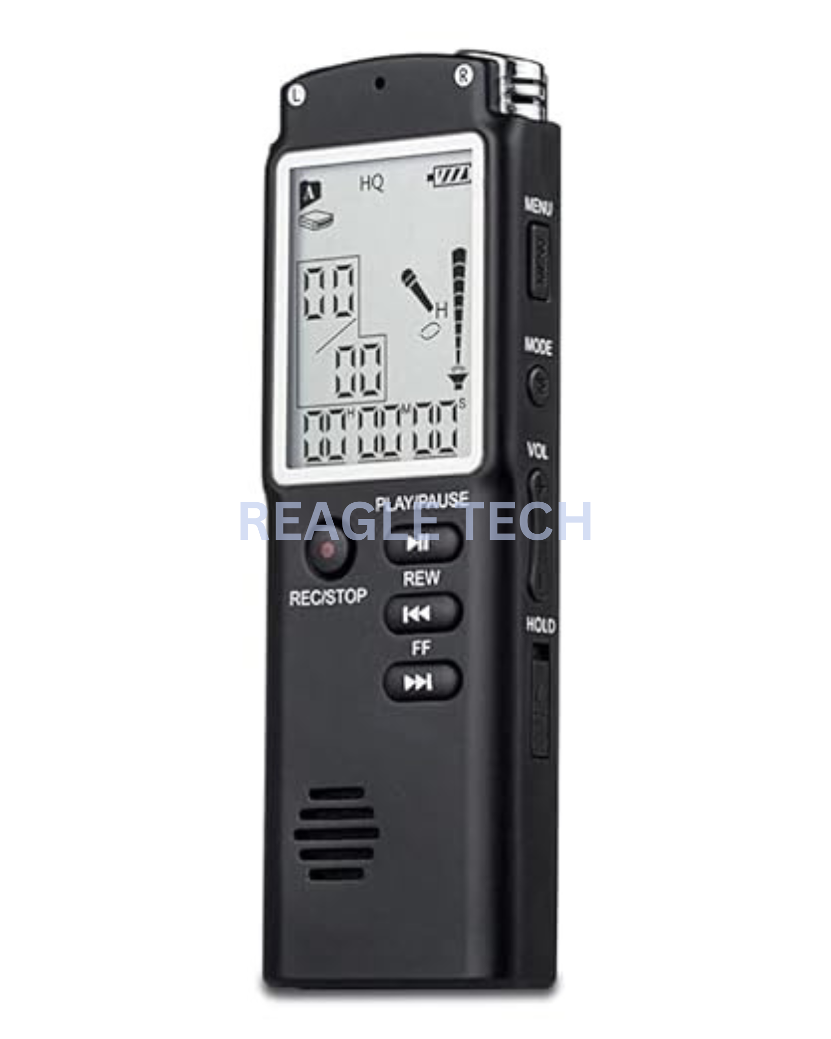 Professional Digital Voice Recorder | Portable Audio Recorder with Display | Built-in 8GB Storage with HD Recording
