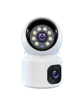 Wi-Fi Smart Camera 2.4G Wireless Camera 1920×2160 High Resolution Dual Lens Security Camera with Two-Way Audio, Day/Night Vision, Multi User & Human Intrusion Detection