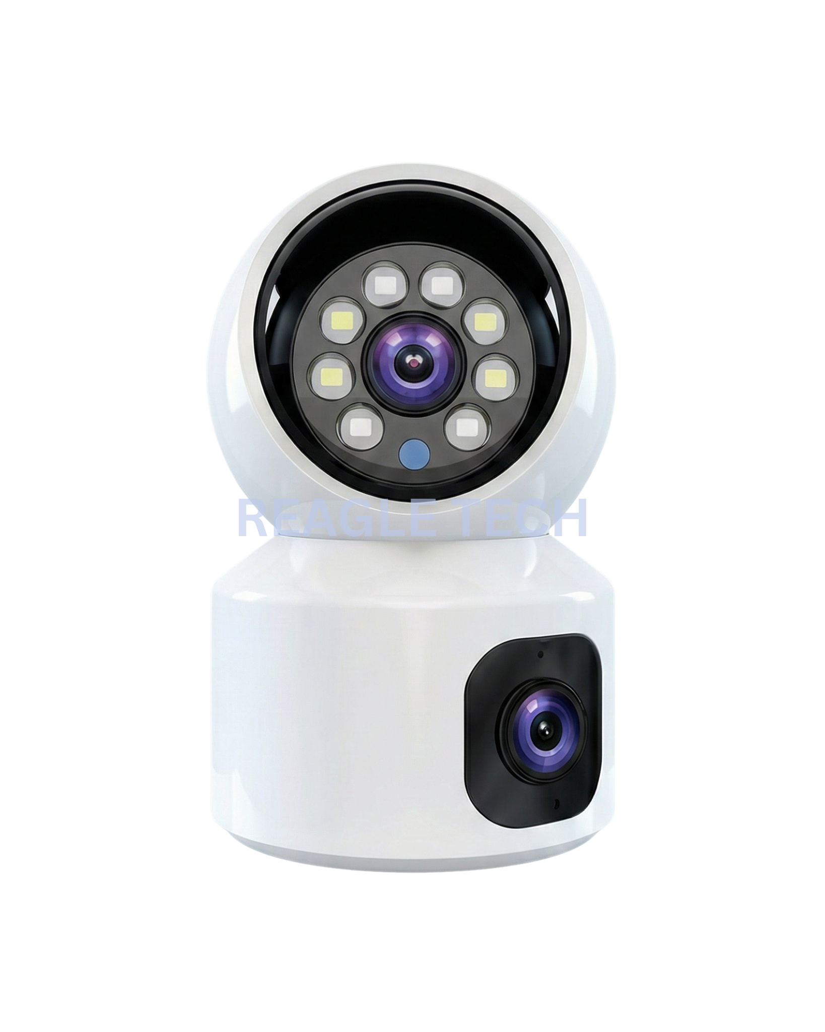 Wi-Fi Smart Camera 2.4G Wireless Camera 1920×2160 High Resolution Dual Lens Security Camera with Two-Way Audio, Day/Night Vision, Multi User & Human Intrusion Detection