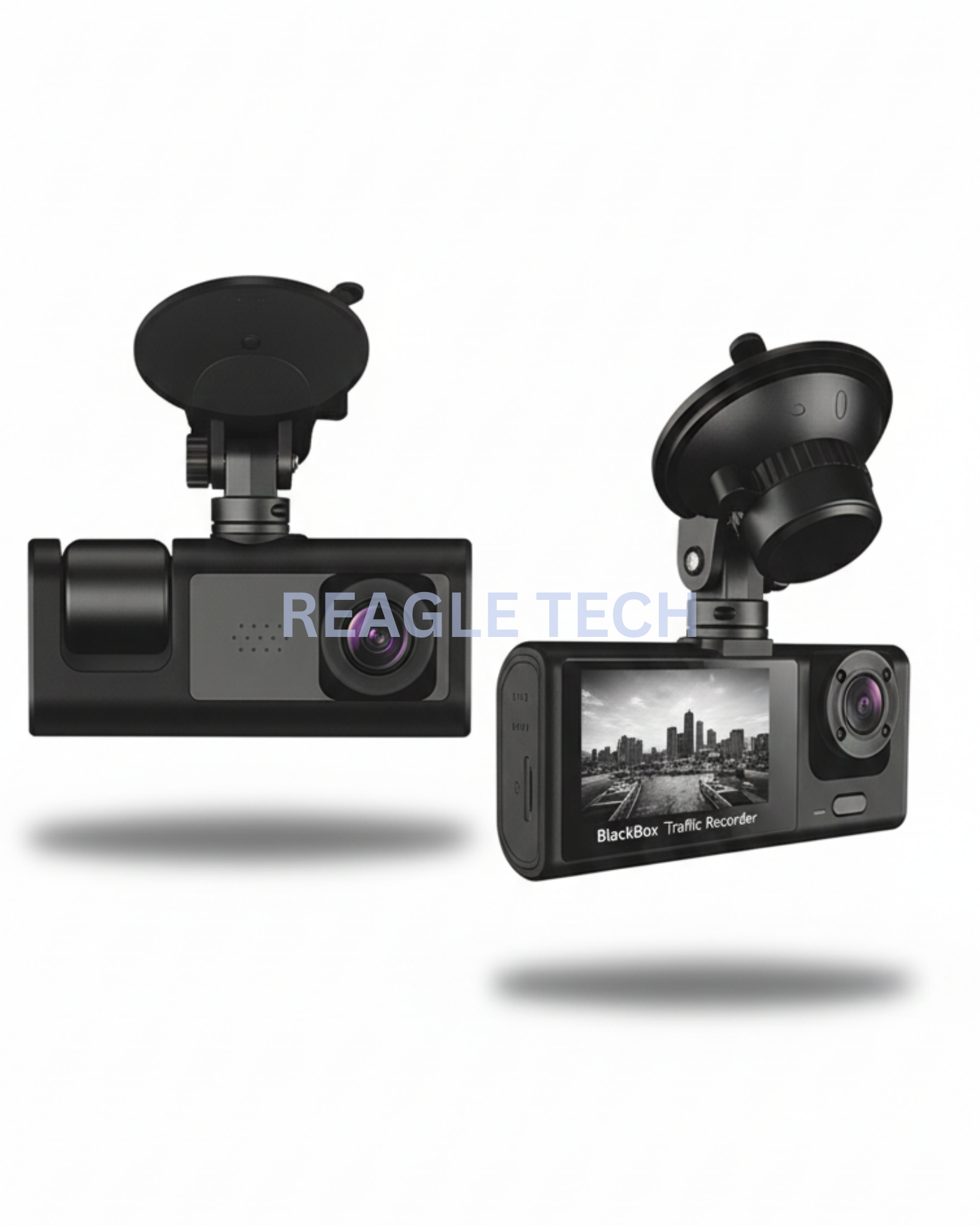 2″ HD Video Car DVR Camera Car Video Recorder 3 in 1 FHD 1080P Dash Camera Rear View Camera with Rear View Night Vision Driving Recorder G-Sensor