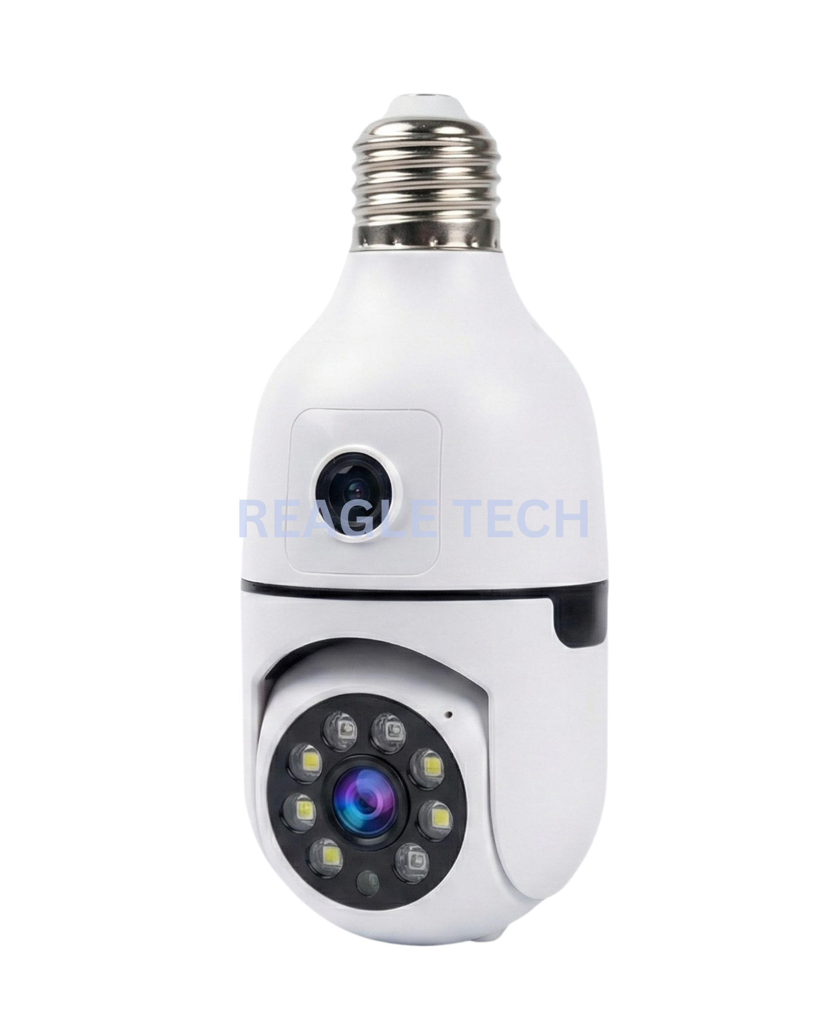 Dual Lens PTZ Bulb Holder Camera HD IP live camera & Colour Night Vision with Two Way Audio