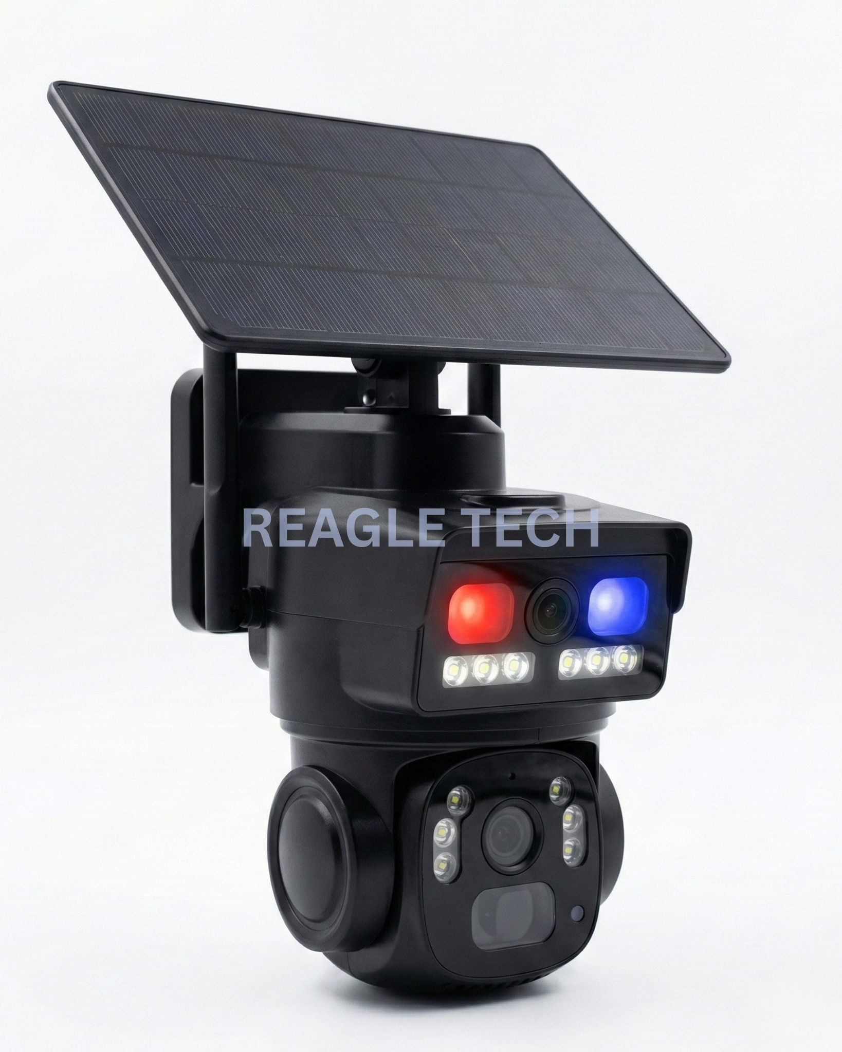 4+4 MP Dual Lens WiFi Solar Powered Outdoor Security Ptz Camera with Audio & Video Recording | 2 Way Talk | IP66 Water Proof | Night Vision | 360° View | Cloud Storage