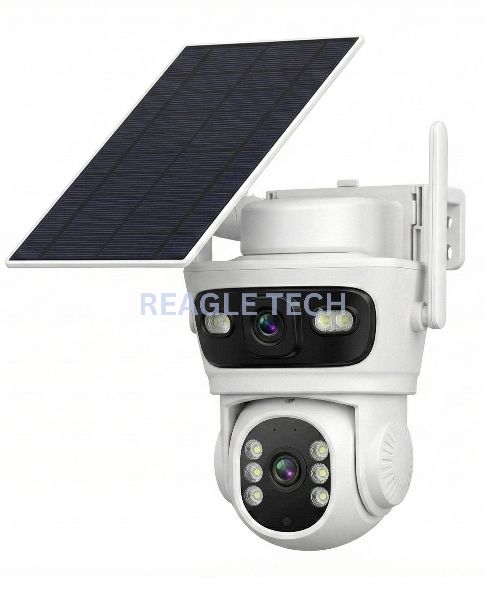 5+5 MP Dual Lens 4G Solar PTZ Outdoor CCTV Camera | X8I-S | 355° Pan | Dual View | Night Vision | Motion Detection | Siren Alarm | 2-Way Audio | Continuous Recording