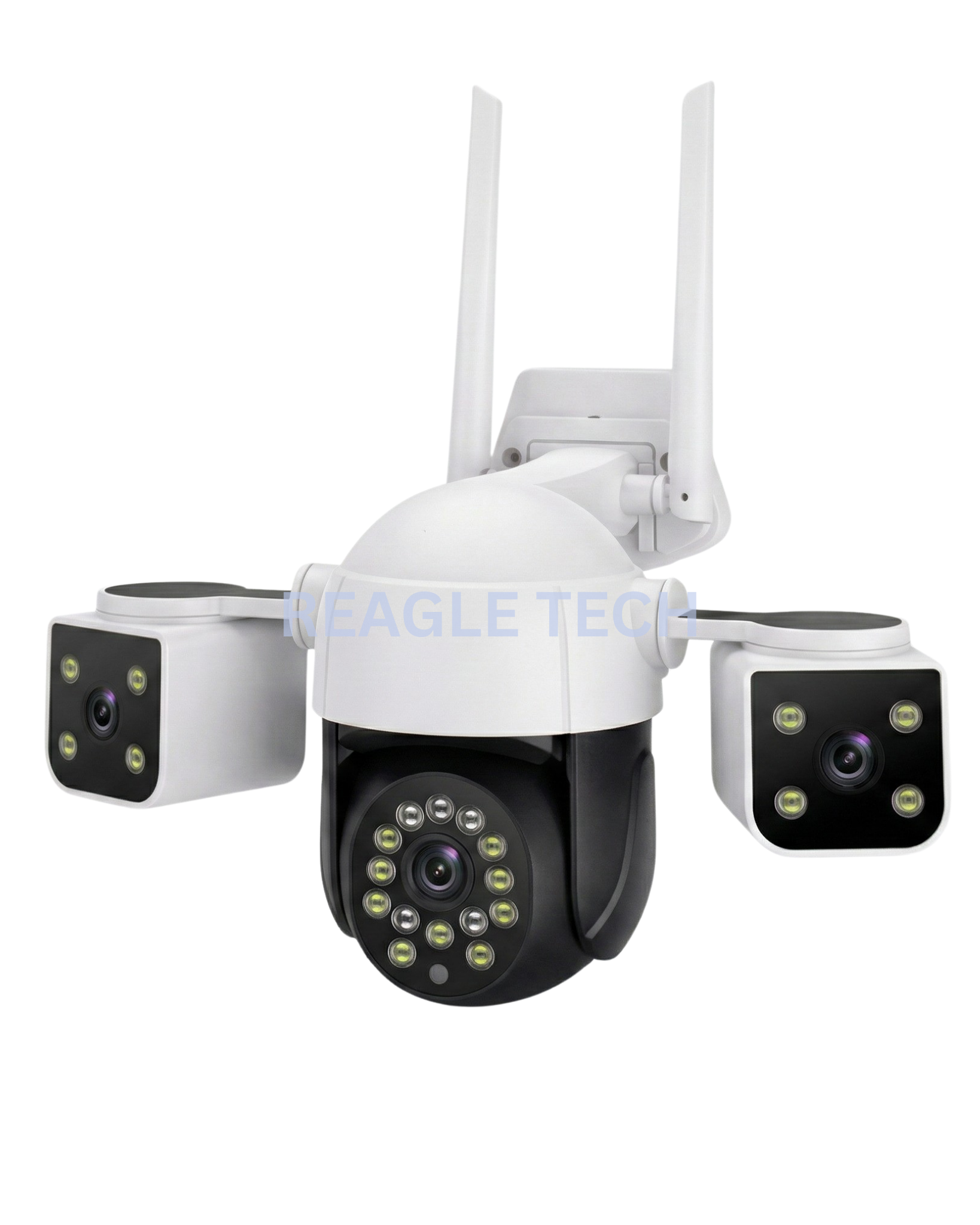4MP Tripple Lens WiFi IP PTZ Camera, 6K Full HD Color Night Vision, Outdoor Wireless Security Camera with AI Auto Tracking