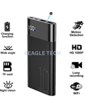 ReagleTech 10000 mAh power bank with a built-in 4K HD hidden security Spy camera