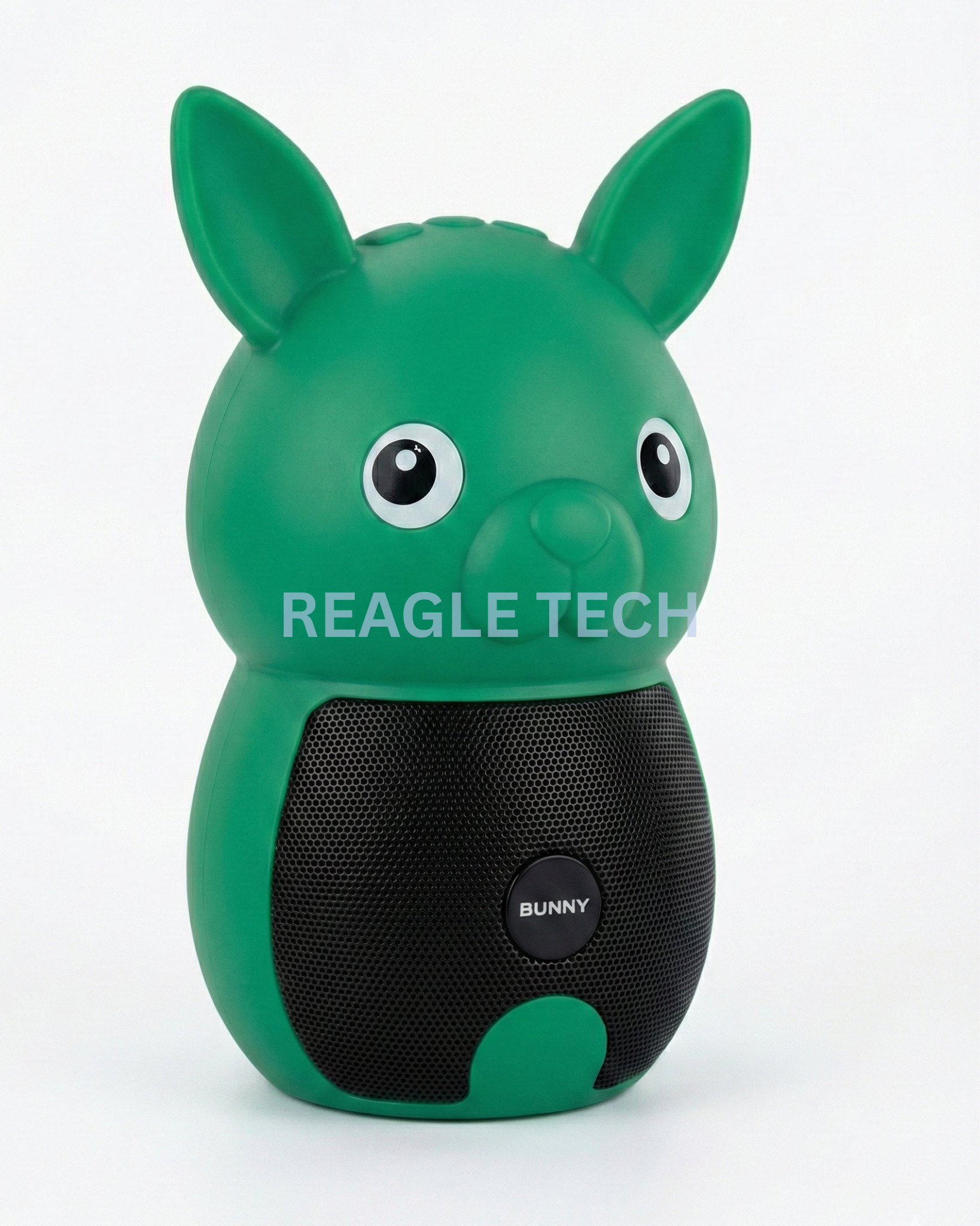 ReagleTech Bluetooth speaker with a hidden Full HD 1080P WiFi camera lens and a black speaker grill