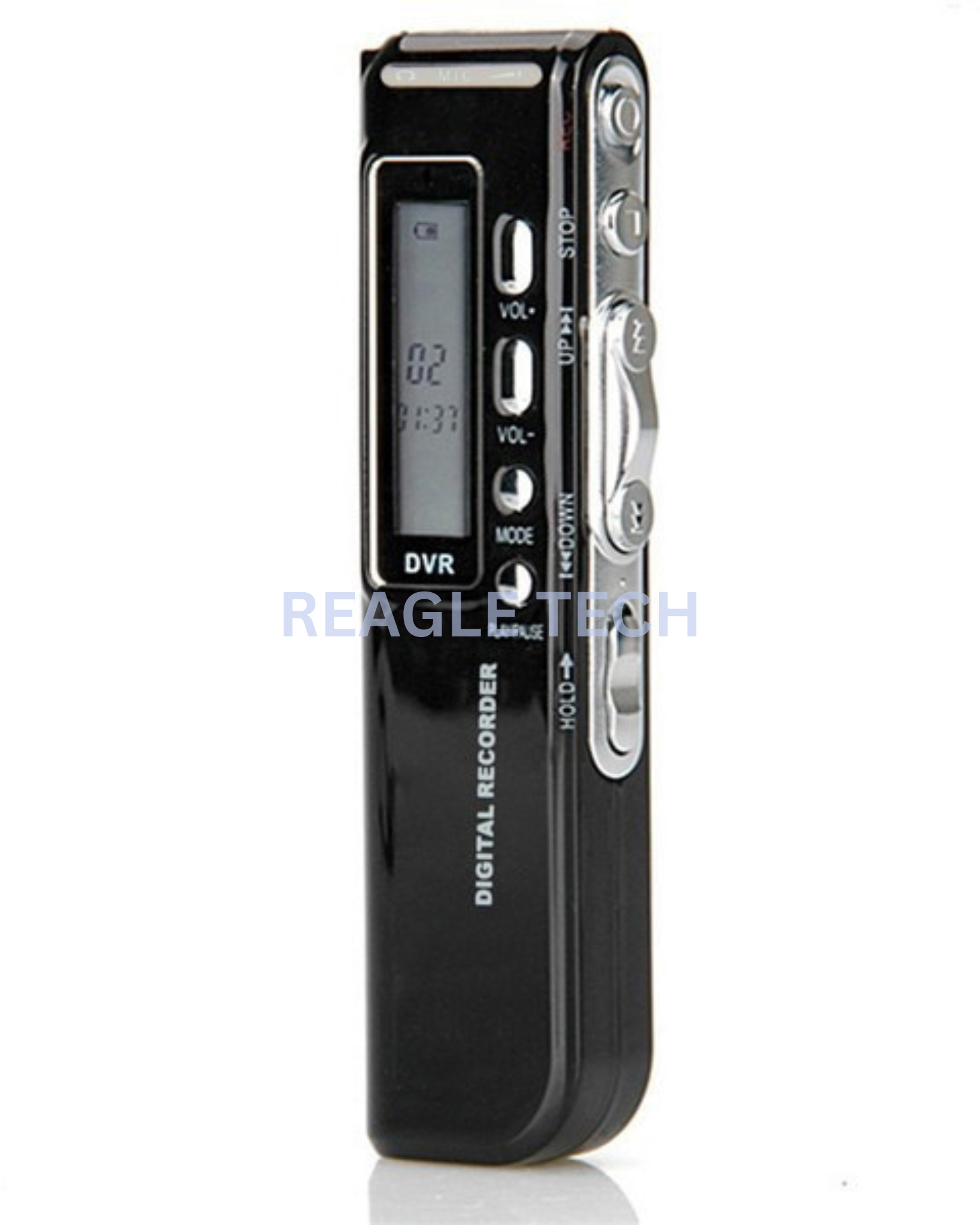 ReagleTech Mini Digital Voice Recorder with 8GB SD Card, Built-in Speaker, Professional Audio Recorder With 4-5 days Long Battery Backup, MP3 Player Dictaphone Voice Recording Device Microphone Sound Recorder