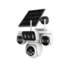 3 lens 4g Solar Outdoor Waterproof camera for security cctv