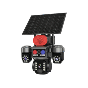 3 lens 4G solar waterproof outdoor camera for security cctv