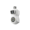 Dual Lens WiFi HD Quality indoor Bulb holder camera for safety cctv