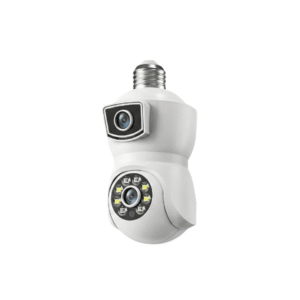 Dual Lens WiFi HD Quality indoor Bulb holder camera for safety cctv