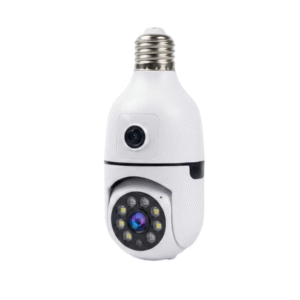 Dual Lens WiFi HD Quality indoor Bulb holder camera for safety cctv