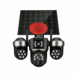 3 lens 4G solar waterproof outdoor camera for security cctv