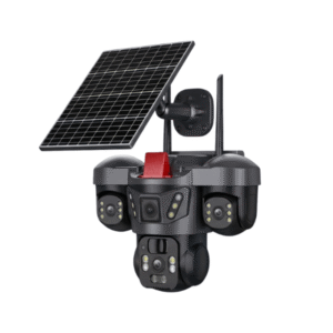 3 lens 4G solar waterproof outdoor camera for security cctv