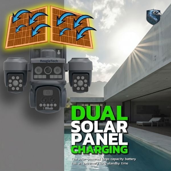 3 lens Motorized 10X Optical Zoom 4G Dual Solar Camera 3 lens Motorized 10X Optical Zoom 4G Dual Solar Camera