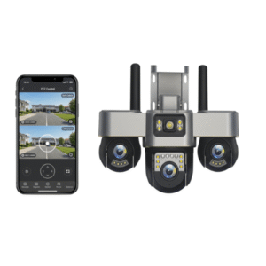 3 Lens Motorized WiFi Outdoor Waterproof Camera for Security CCTV