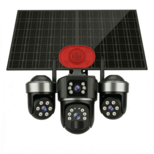 3 lens 4G Dual solar waterproof outdoor camera for security cctv