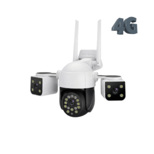 3 lens 4g waterproof outdoor camera for security CCTV