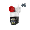 Single lens 4G outdoor camera waterproof camera with Hooter CCTV